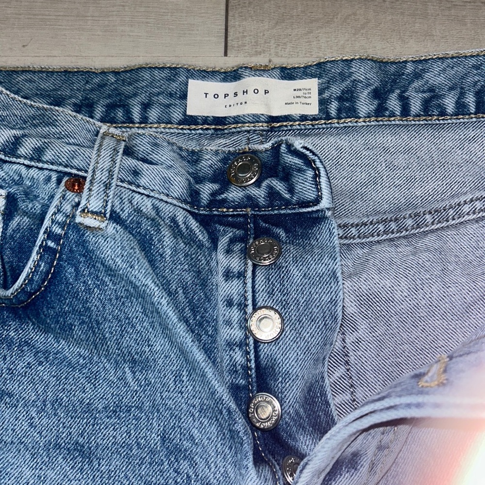 Top Shop High Rise Straight Jean